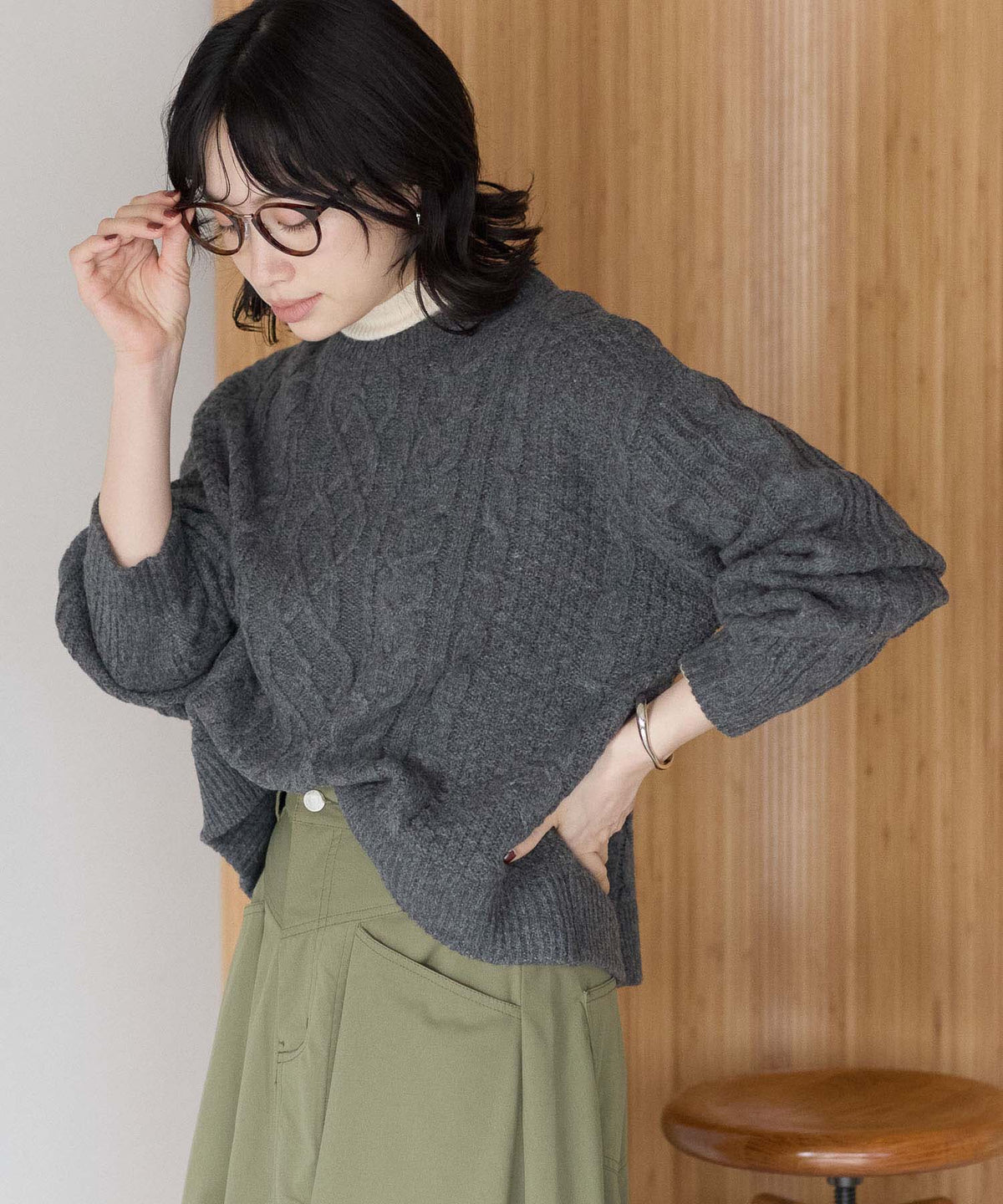 チャコール / 157cm / M
