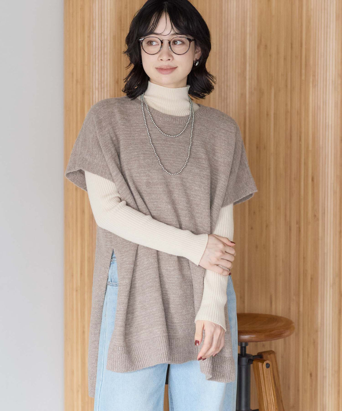 サンドベージュ / 157cm / M