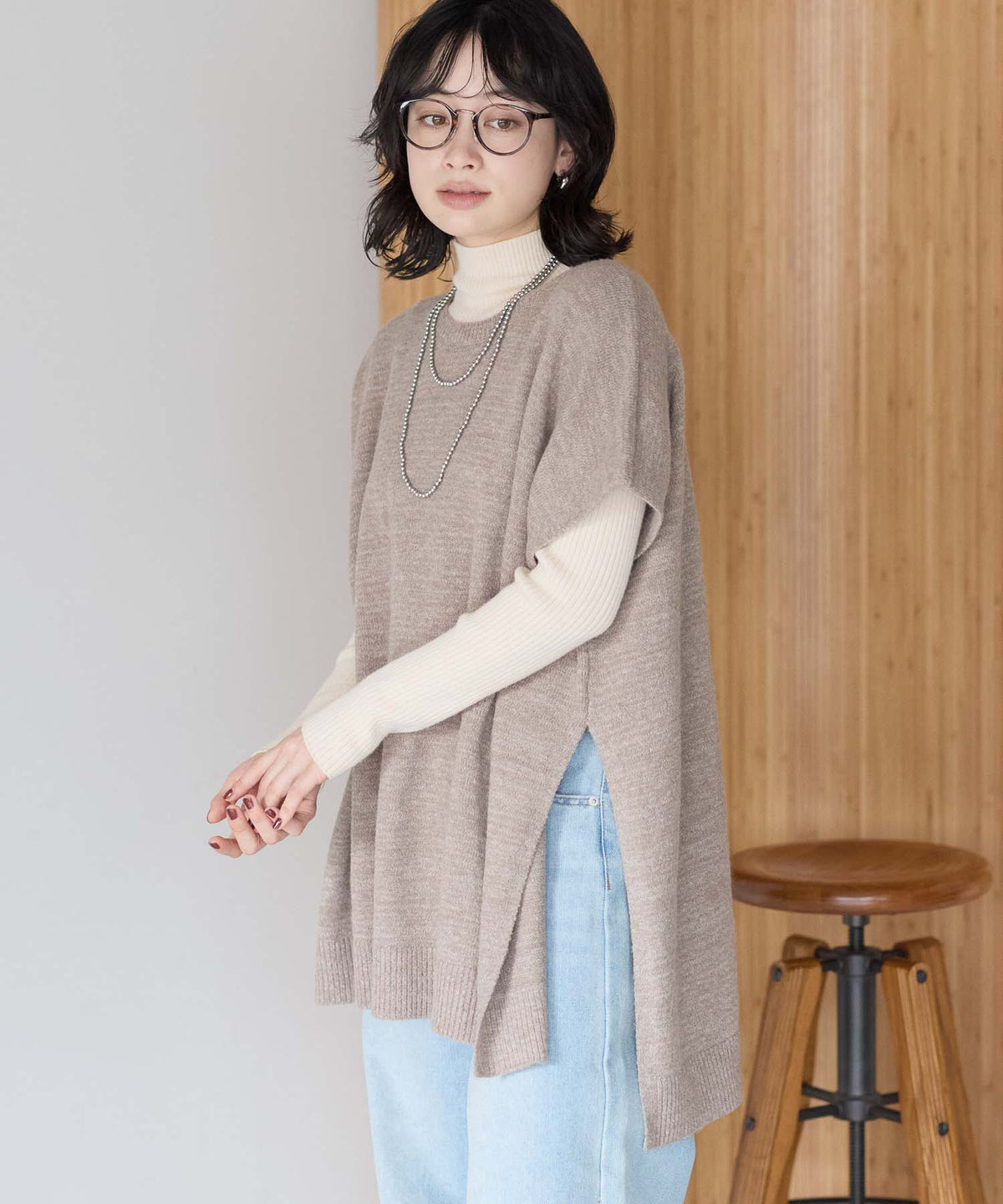 サンドベージュ / 157cm / M