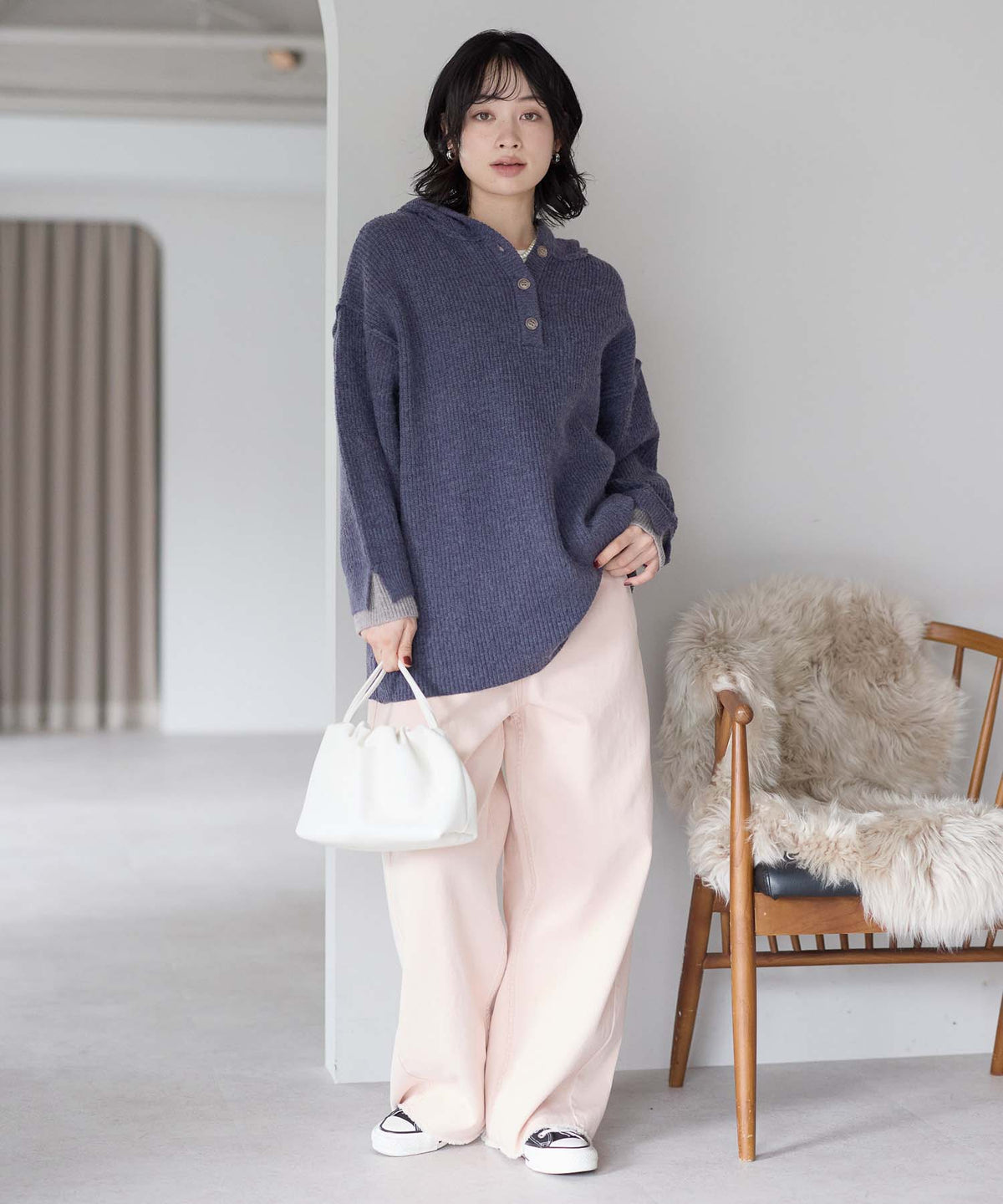 ネイビー / 157cm / FREE