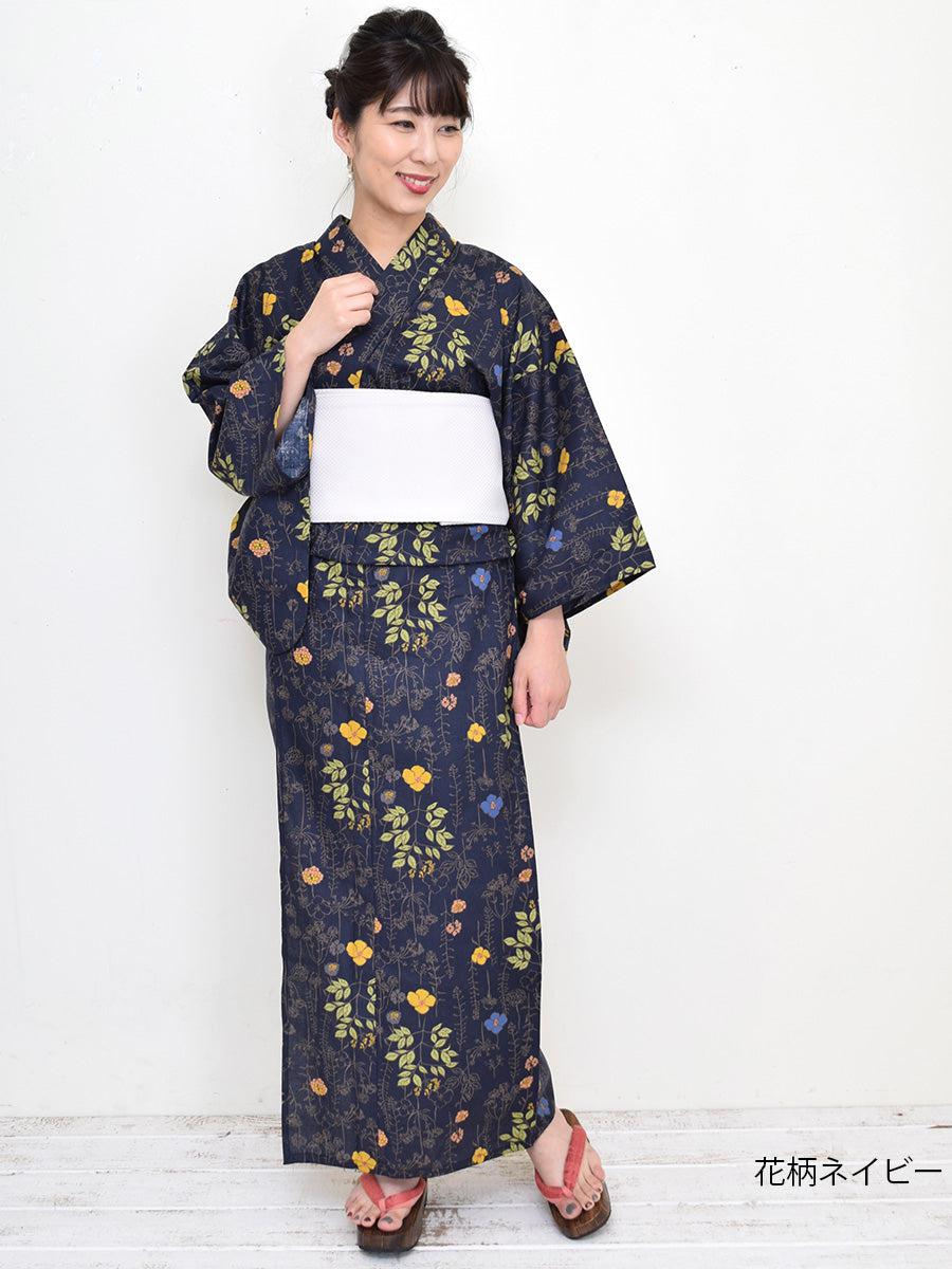 【セール！】浴衣単品　総絞り　花柄　ネイビー セール】浴衣単品 総絞り 花柄 ネイビー - メルカリ