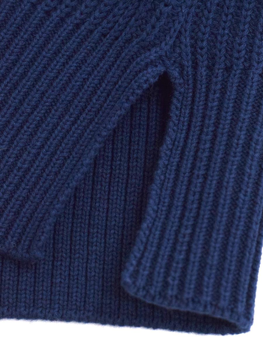 強撚綿ニットクループルオーバー