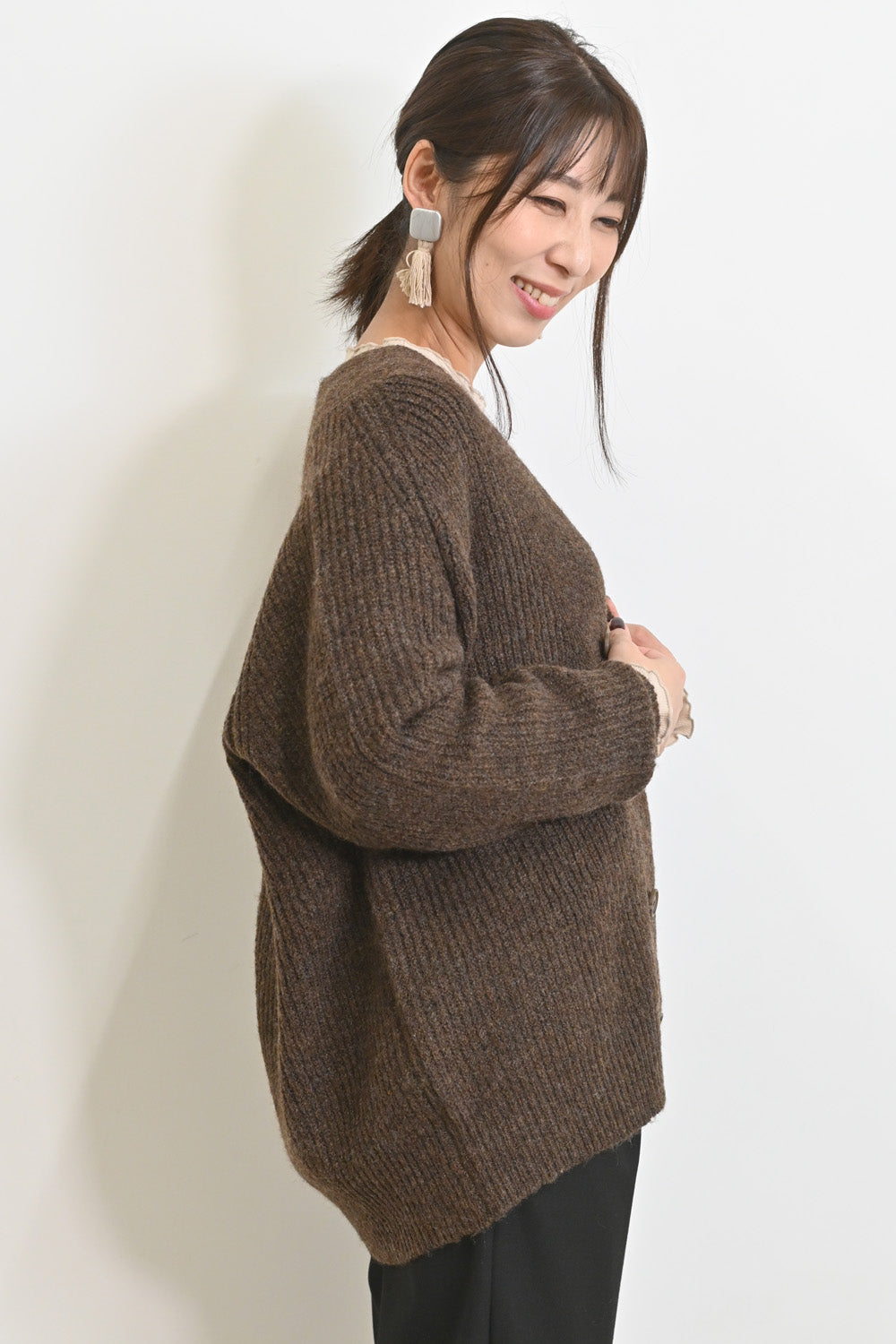 在庫処分　MODITEC HEART CARDIGAN ハートカーディガン S