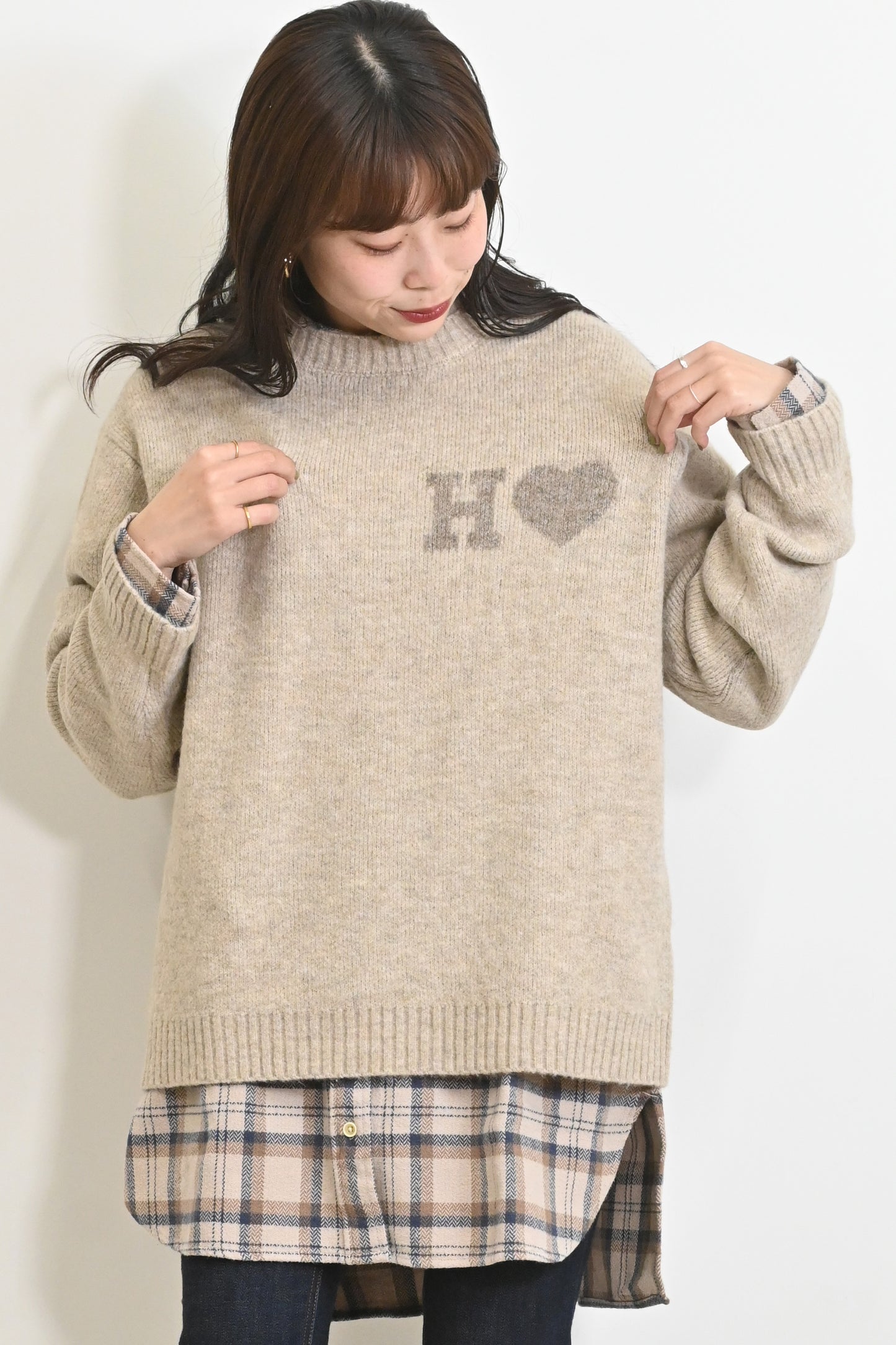 ≪SALE≫JQ Knit Pullover (H Heart)
