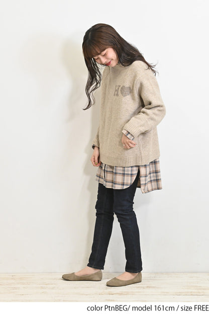 ≪SALE≫JQ Knit Pullover (H Heart)
