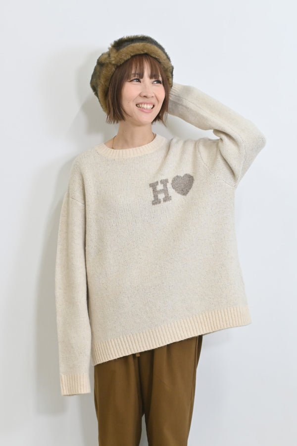 ≪SALE≫JQ Knit Pullover (H Heart)