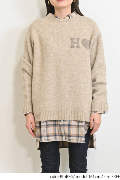 ≪SALE≫JQ Knit Pullover (H Heart)