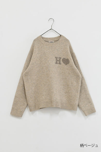 ≪SALE≫JQ Knit Pullover (H Heart)