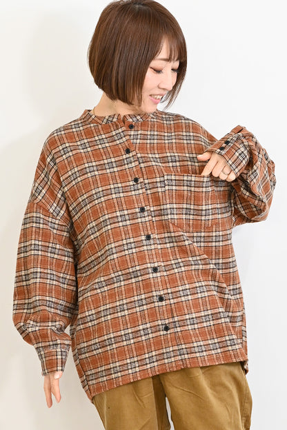 ≪SALE≫★Not Public for Autumn/Winter Sale Items★Warm Fleece Check Shirt
