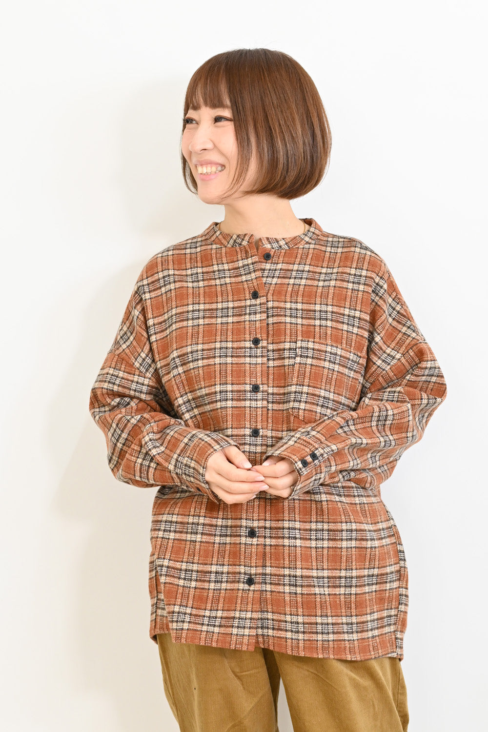 ≪SALE≫★Not Public for Autumn/Winter Sale Items★Warm Fleece Check Shirt
