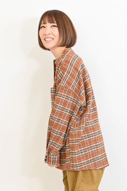 ≪SALE≫★Not Public for Autumn/Winter Sale Items★Warm Fleece Check Shirt