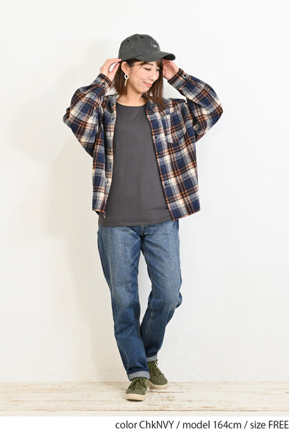 ≪SALE≫★Not Public for Autumn/Winter Sale Items★Warm Fleece Check Shirt