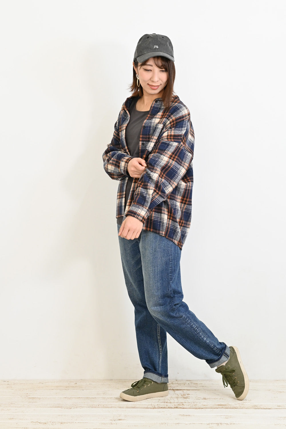 ≪SALE≫★Not Public for Autumn/Winter Sale Items★Warm Fleece Check Shirt