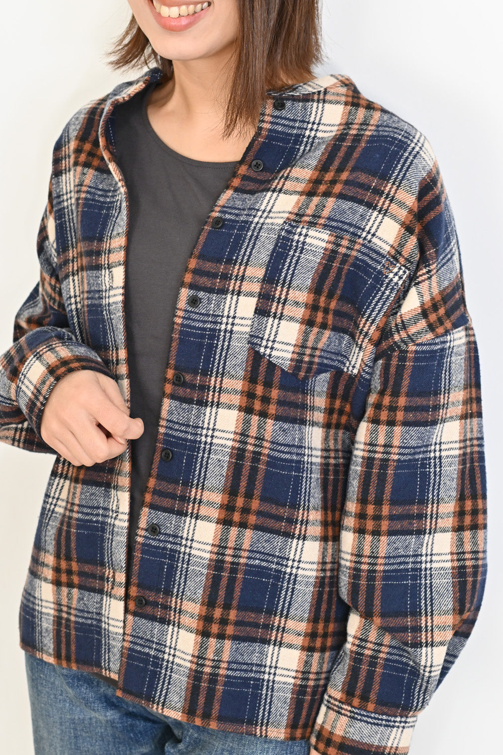 ≪SALE≫★Not Public for Autumn/Winter Sale Items★Warm Fleece Check Shirt