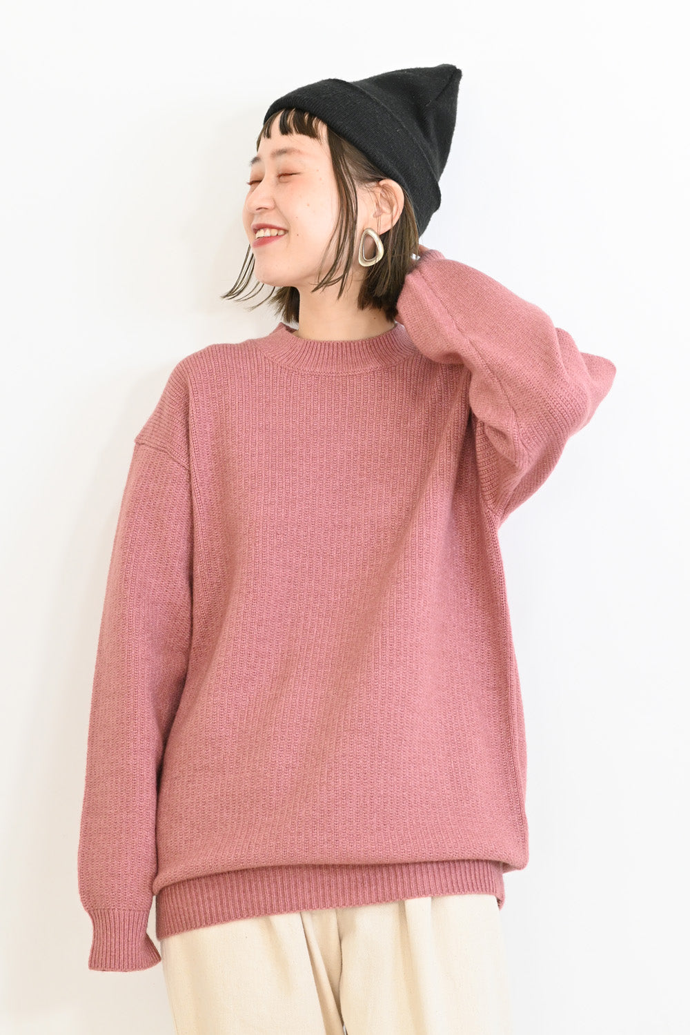 ふっくらニットプルオーバー