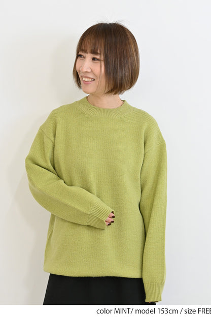 ふっくらニットプルオーバー
