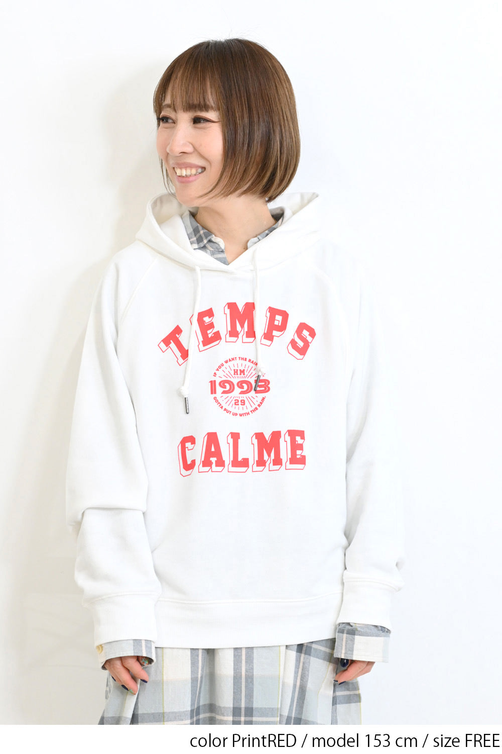 ≪SALE≫ Printed Raglan Loose Hoodie
