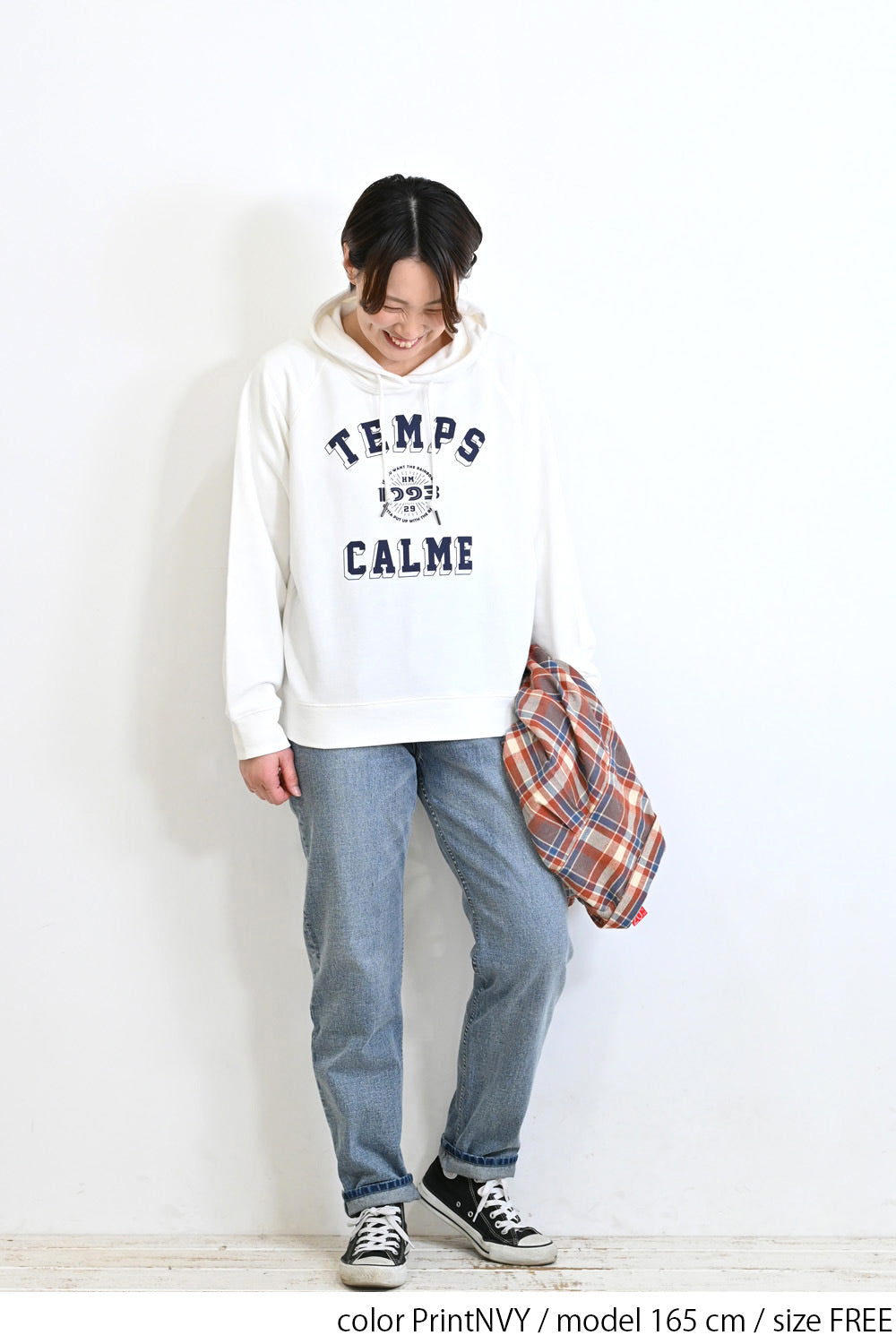 ≪SALE≫ Printed Raglan Loose Hoodie