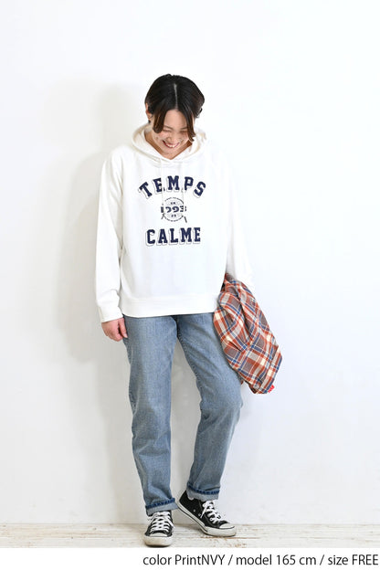 ≪SALE≫ Printed Raglan Loose Hoodie
