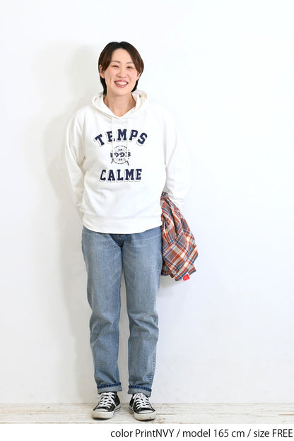 ≪SALE≫ Printed Raglan Loose Hoodie