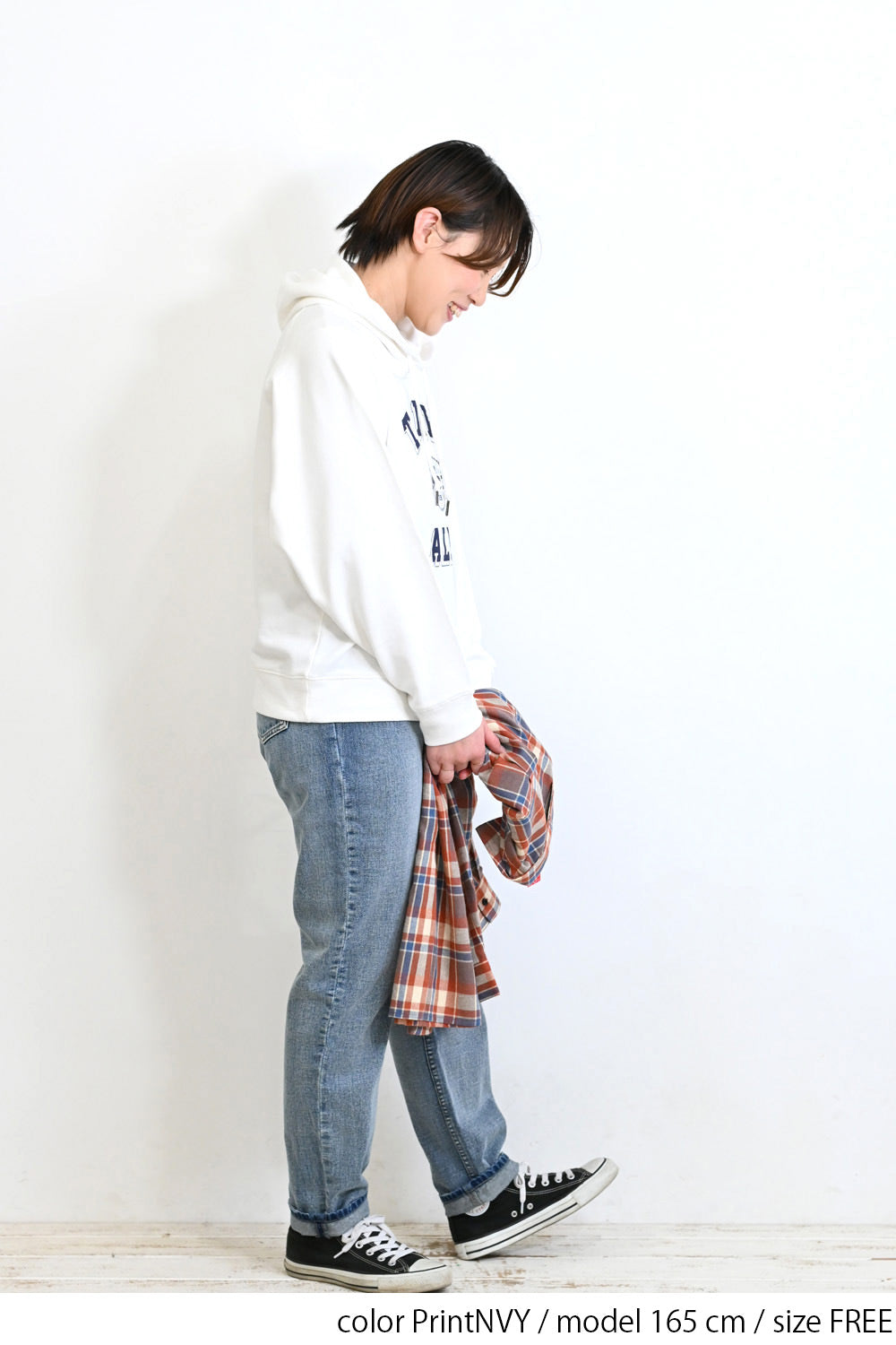 ≪SALE≫ Printed Raglan Loose Hoodie