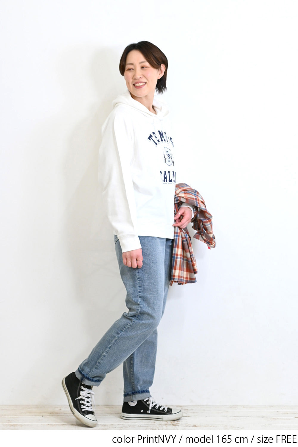 ≪SALE≫ Printed Raglan Loose Hoodie