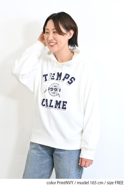 ≪SALE≫ Printed Raglan Loose Hoodie