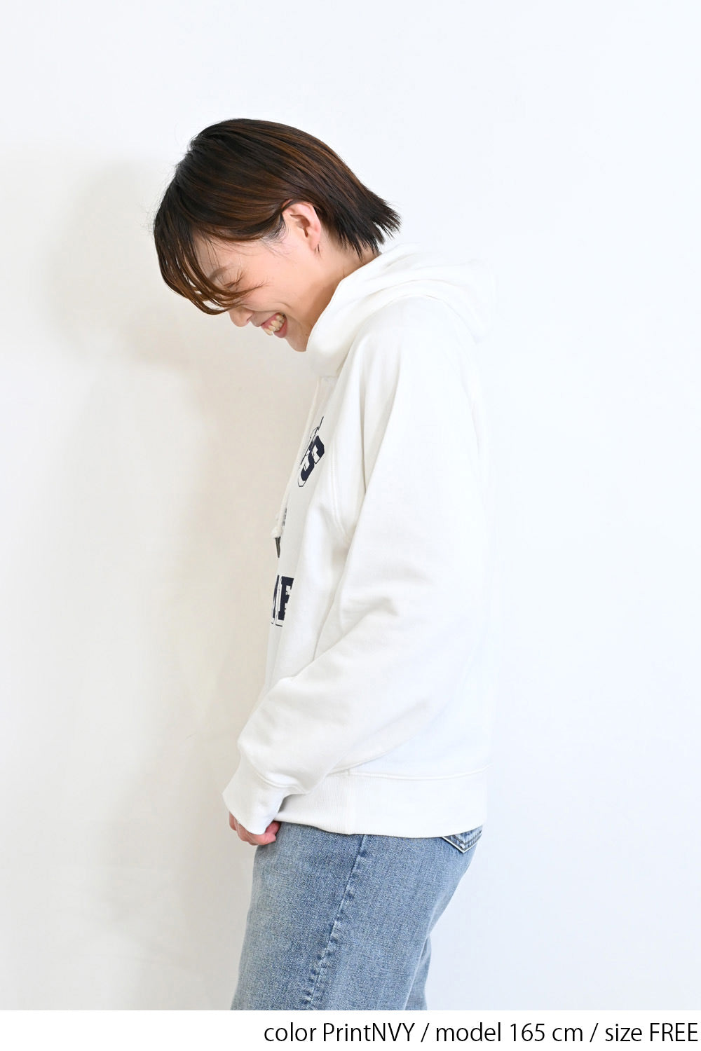 ≪SALE≫ Printed Raglan Loose Hoodie