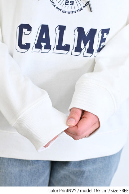≪SALE≫ Printed Raglan Loose Hoodie