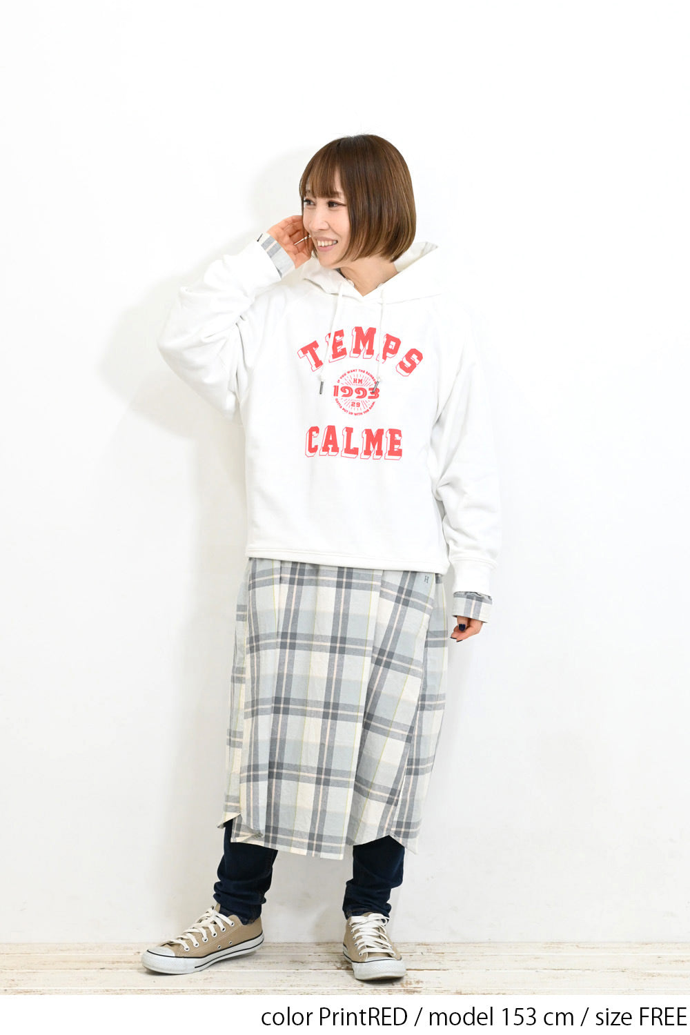 ≪SALE≫ Printed Raglan Loose Hoodie