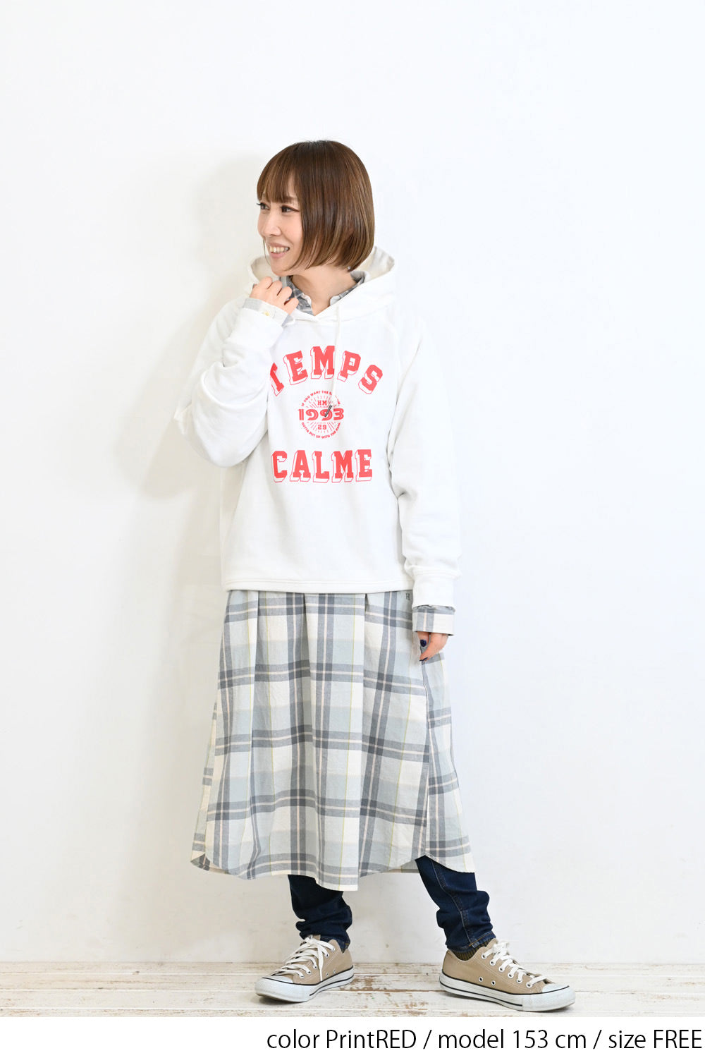≪SALE≫ Printed Raglan Loose Hoodie