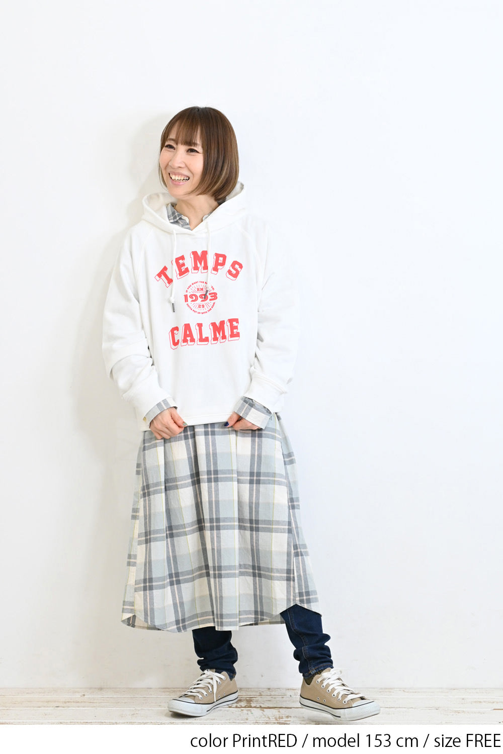 ≪SALE≫ Printed Raglan Loose Hoodie
