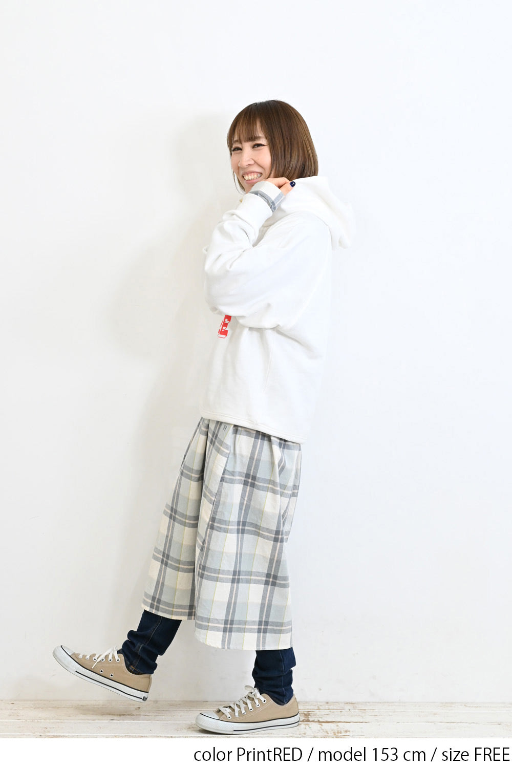 ≪SALE≫ Printed Raglan Loose Hoodie