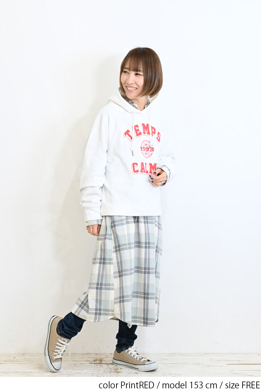 ≪SALE≫ Printed Raglan Loose Hoodie