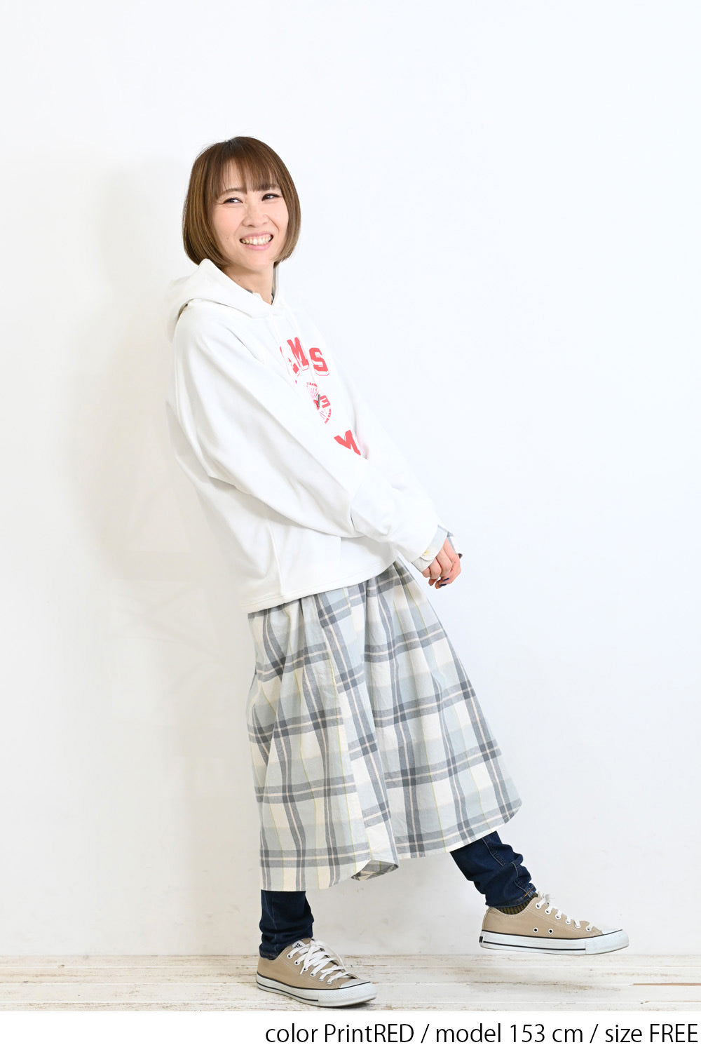≪SALE≫ Printed Raglan Loose Hoodie