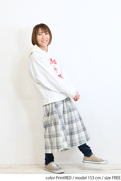 ≪SALE≫ Printed Raglan Loose Hoodie