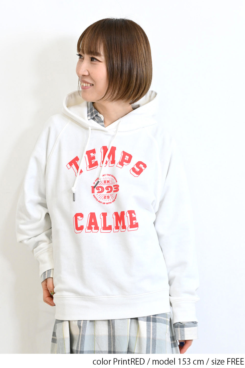 ≪SALE≫ Printed Raglan Loose Hoodie