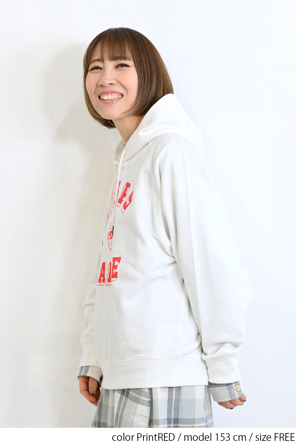 ≪SALE≫ Printed Raglan Loose Hoodie