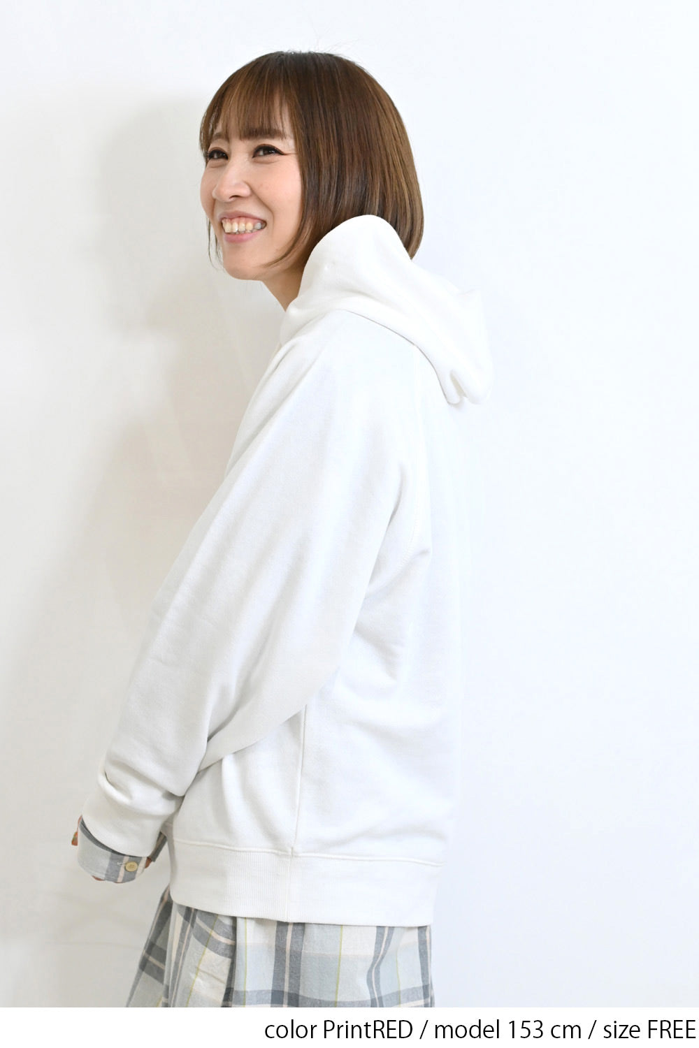 ≪SALE≫ Printed Raglan Loose Hoodie