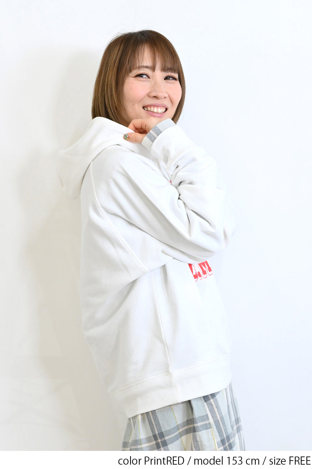 ≪SALE≫ Printed Raglan Loose Hoodie