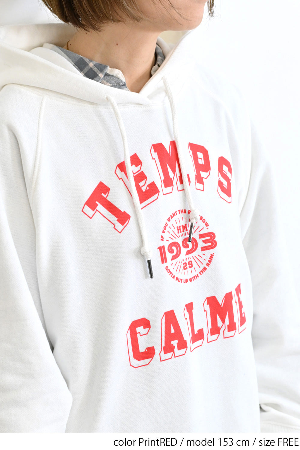 ≪SALE≫ Printed Raglan Loose Hoodie