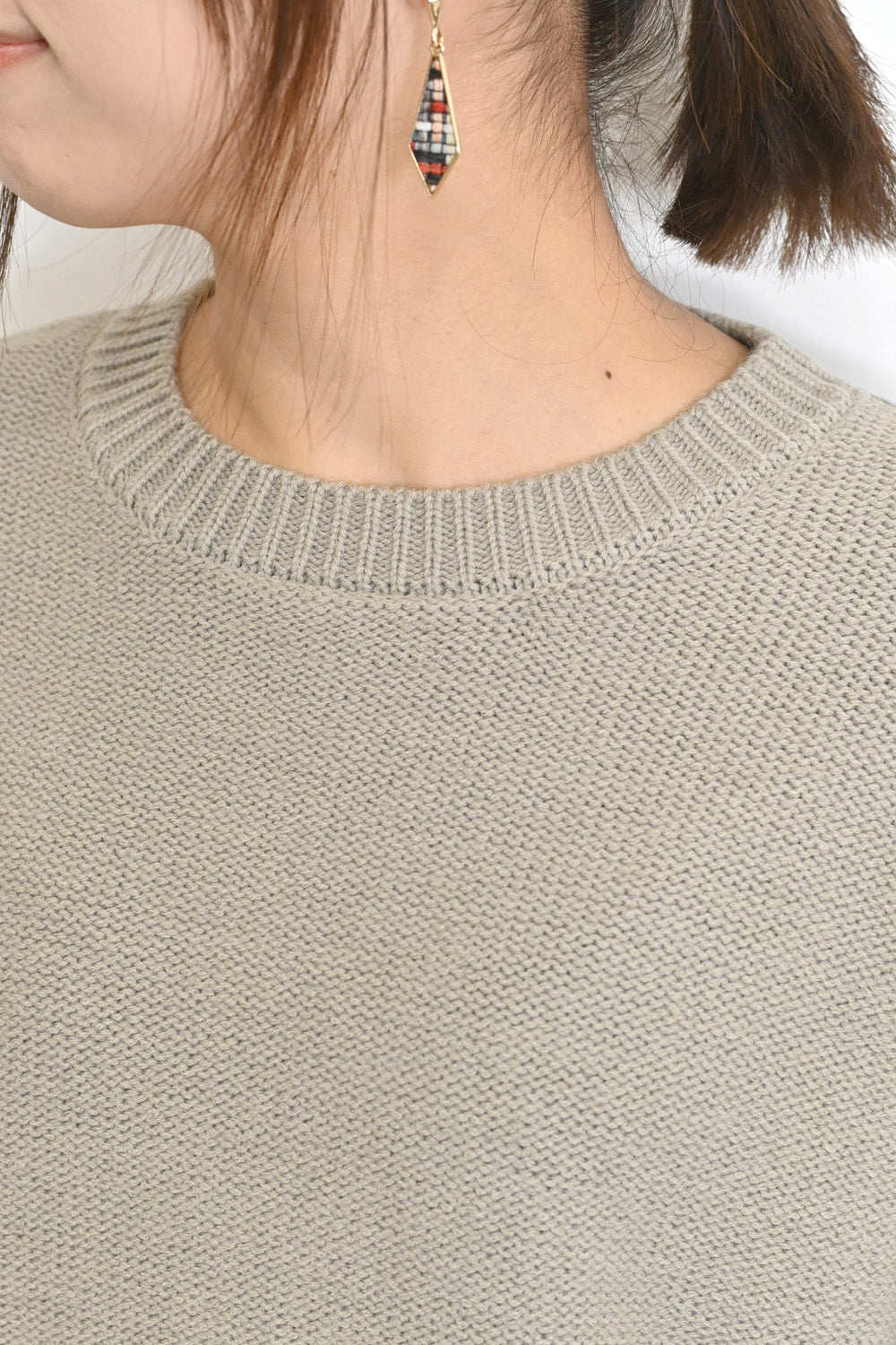 ≪SALE≫ダイヤケーブル袖プルオーバー