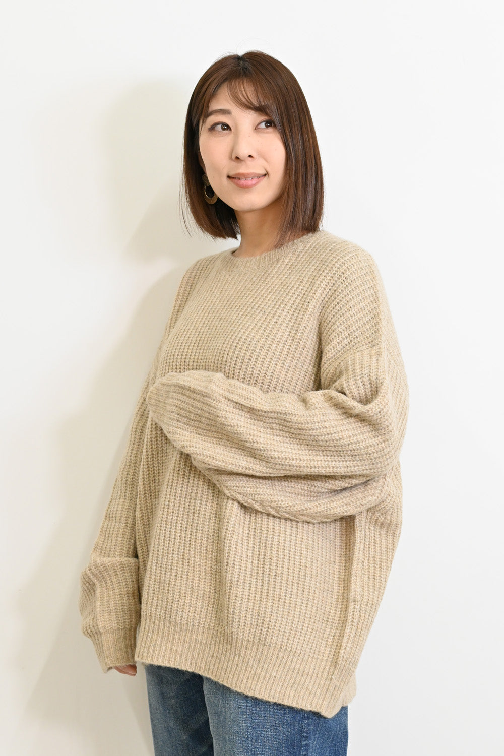 \厳選!おトクパーク更に30%OFF/≪SALE≫ふわふわ畦編みゆったりニットチュニック