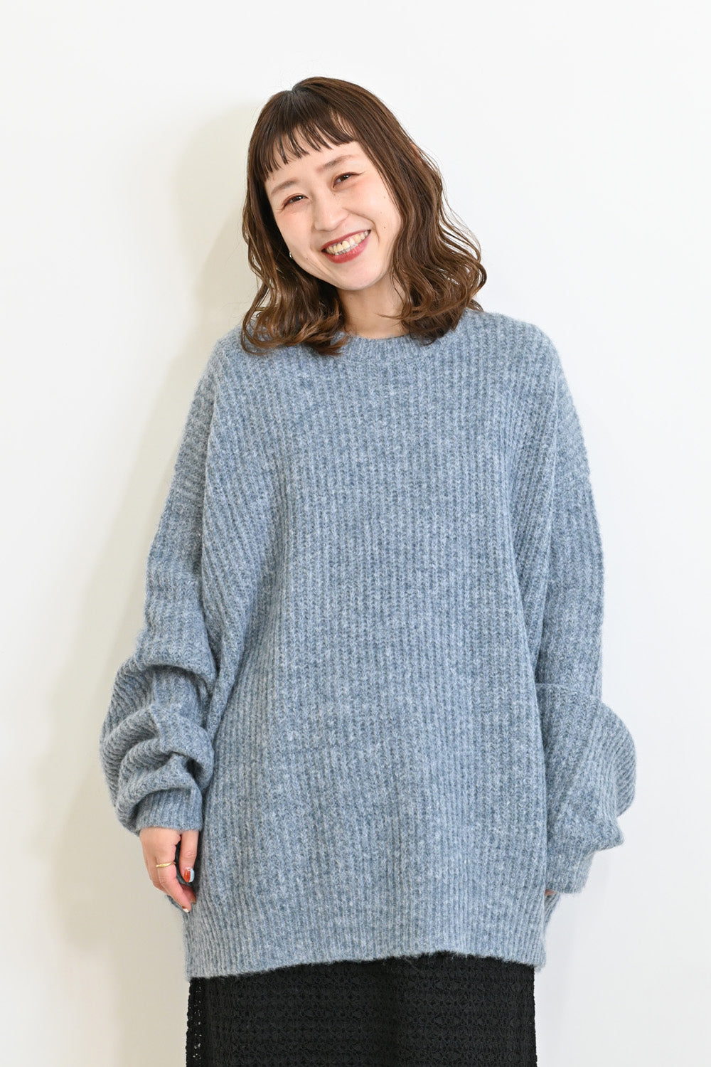\厳選!おトクパーク更に30%OFF/≪SALE≫ふわふわ畦編みゆったりニットチュニック