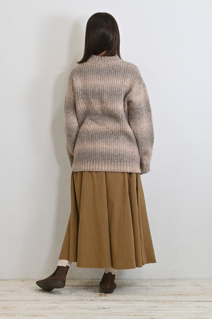≪SALE≫MIX Knit High Neck Tunic