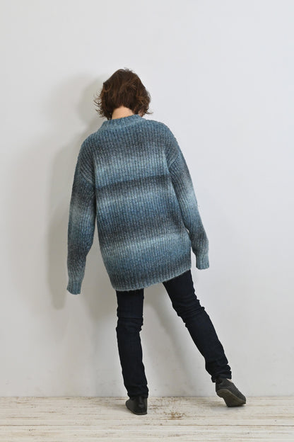 ≪SALE≫MIX Knit High Neck Tunic