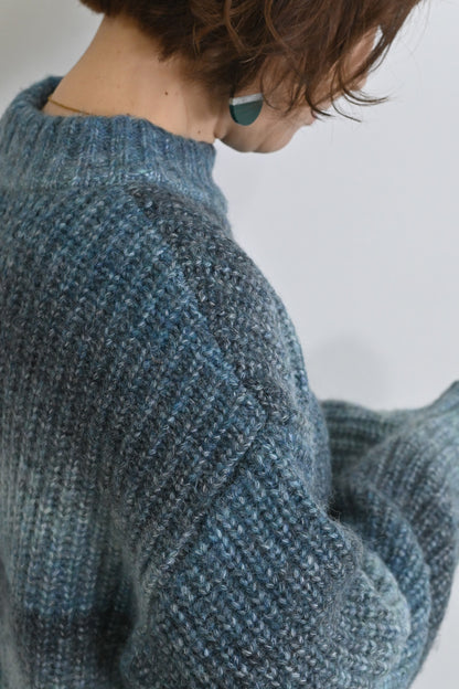 ≪SALE≫MIX Knit High Neck Tunic
