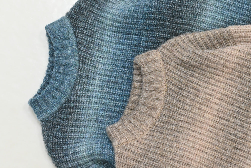 ≪SALE≫MIX Knit High Neck Tunic