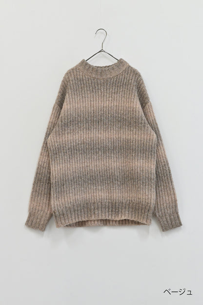 ≪SALE≫MIX Knit High Neck Tunic