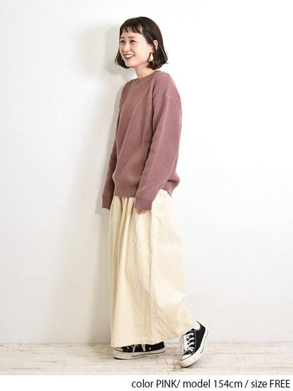 ≪SALE≫Rib Knit Pullover